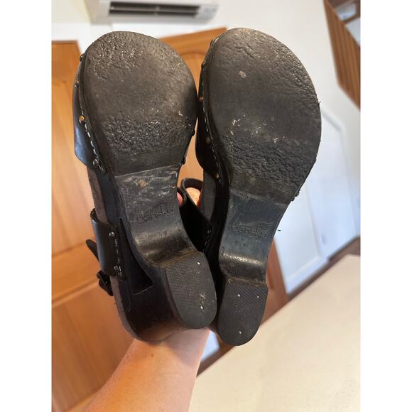 Dansko Thea Black Wedge Heel Womens' 39 (US 8-8.5) - Picture 6 of 7